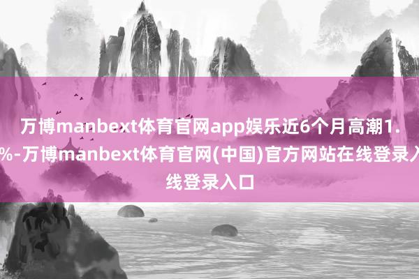 万博manbext体育官网app娱乐近6个月高潮1.65%-万博manbext体育官网(中国)官方网站在线登录入口