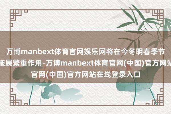 万博manbext体育官网娱乐网将在今冬明春季节性用能岑岭期施展繁重作用-万博manbext体育官网(中国)官方网站在线登录入口