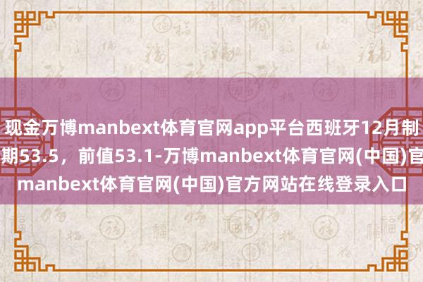 现金万博manbext体育官网app平台西班牙12月制造业PMI为53.3，预期53.5，前值53.1-万博manbext体育官网(中国)官方网站在线登录入口