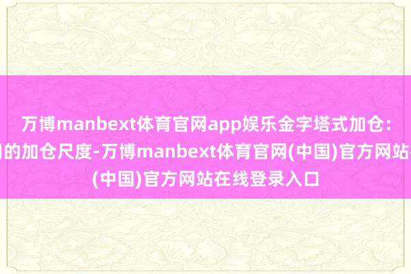 万博manbext体育官网app娱乐金字塔式加仓:这是一种常用的加仓尺度-万博manbext体育官网(中国)官方网站在线登录入口