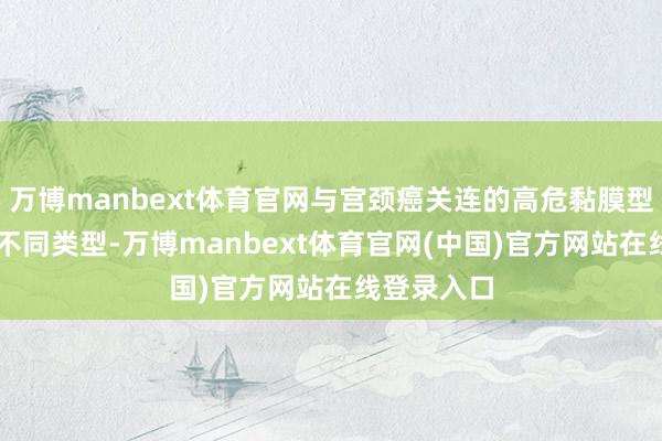 万博manbext体育官网与宫颈癌关连的高危黏膜型HPV属于不同类型-万博manbext体育官网(中国)官方网站在线登录入口