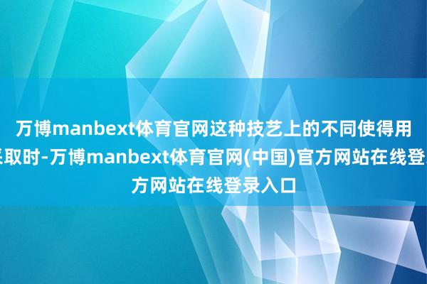 万博manbext体育官网这种技艺上的不同使得用户在采取时-万博manbext体育官网(中国)官方网站在线登录入口